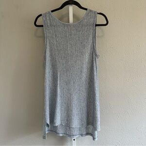 Kenar Sleeveless blue striped Women's Linen Top size medium